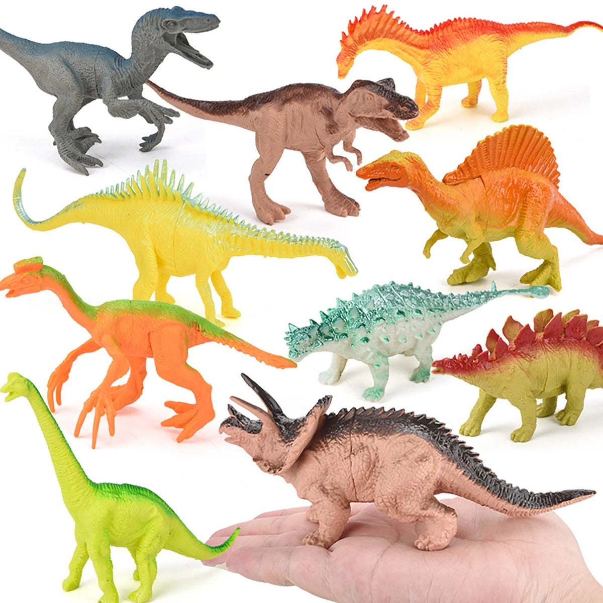 12Pcs Dinosaur Action Figures Playset Toys V81704