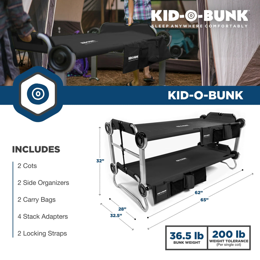 Portable Double Cot with Organizers Q83970