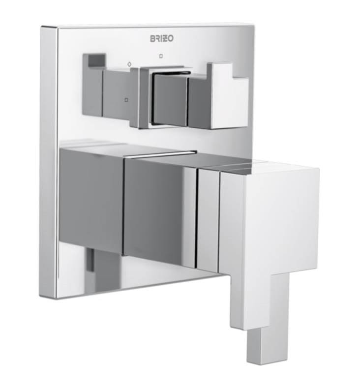Brushed Nickel Thermostatic Valve with Integrated 3-Function Diverter Trim Y277657