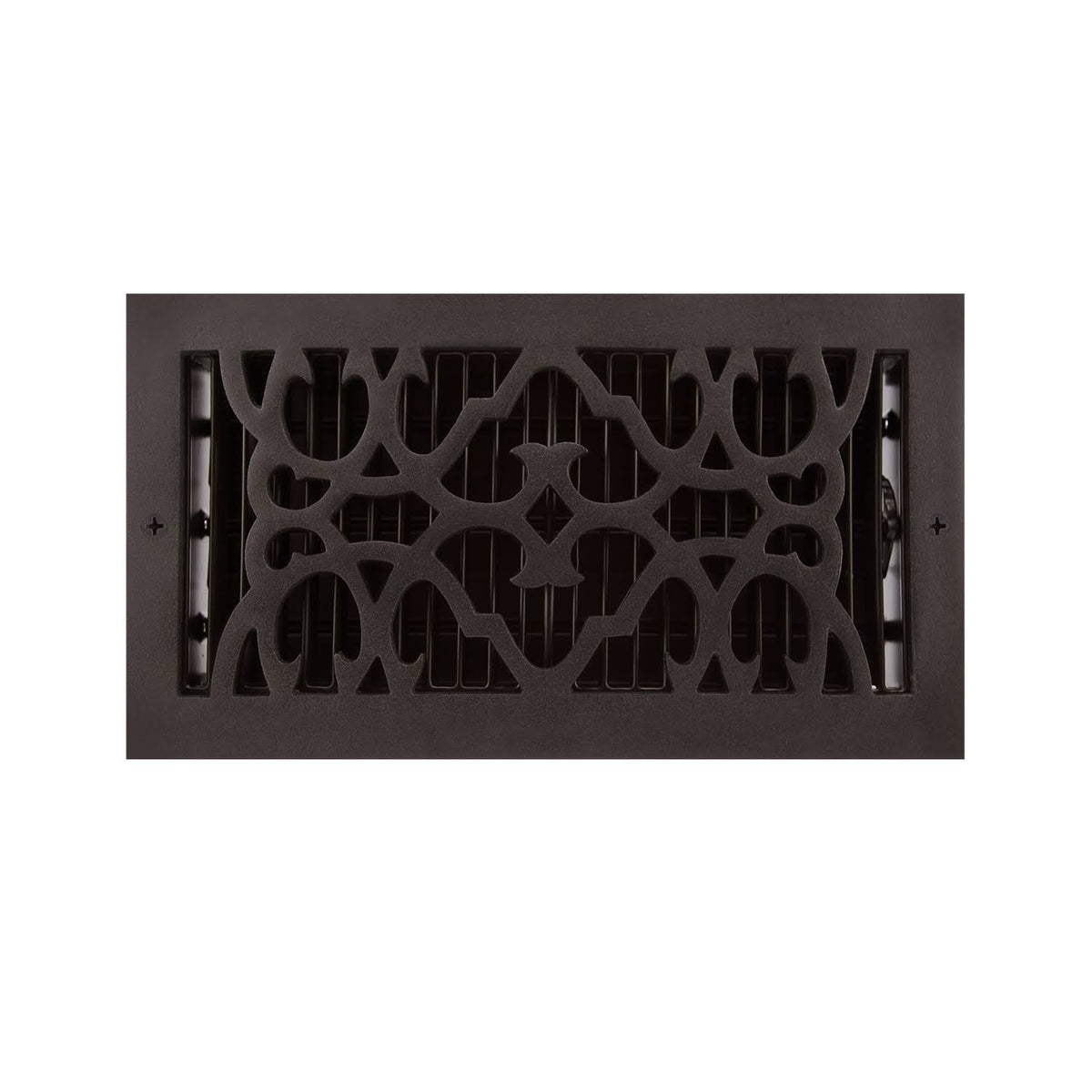Black Powder Coated Cast Iron Wall Register S268100