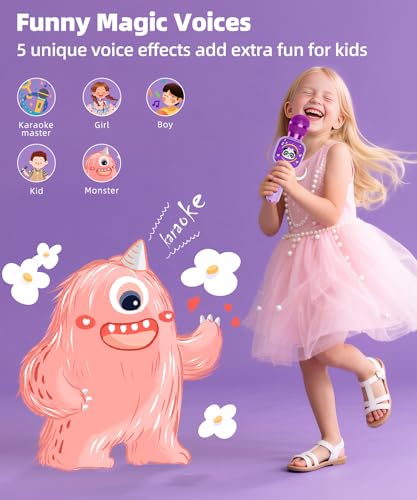 Bluetooth Karaoke Microphone Toy with LED Lights I280