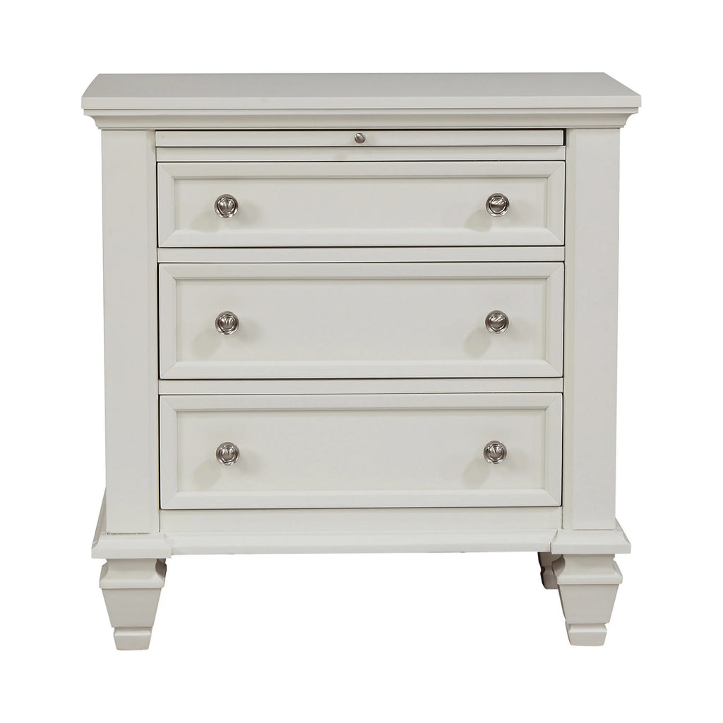 3-drawer Nightstand Cream White C70975