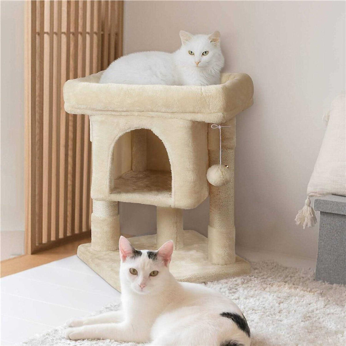 23.5-in Plush Cat Tree & Condo F901