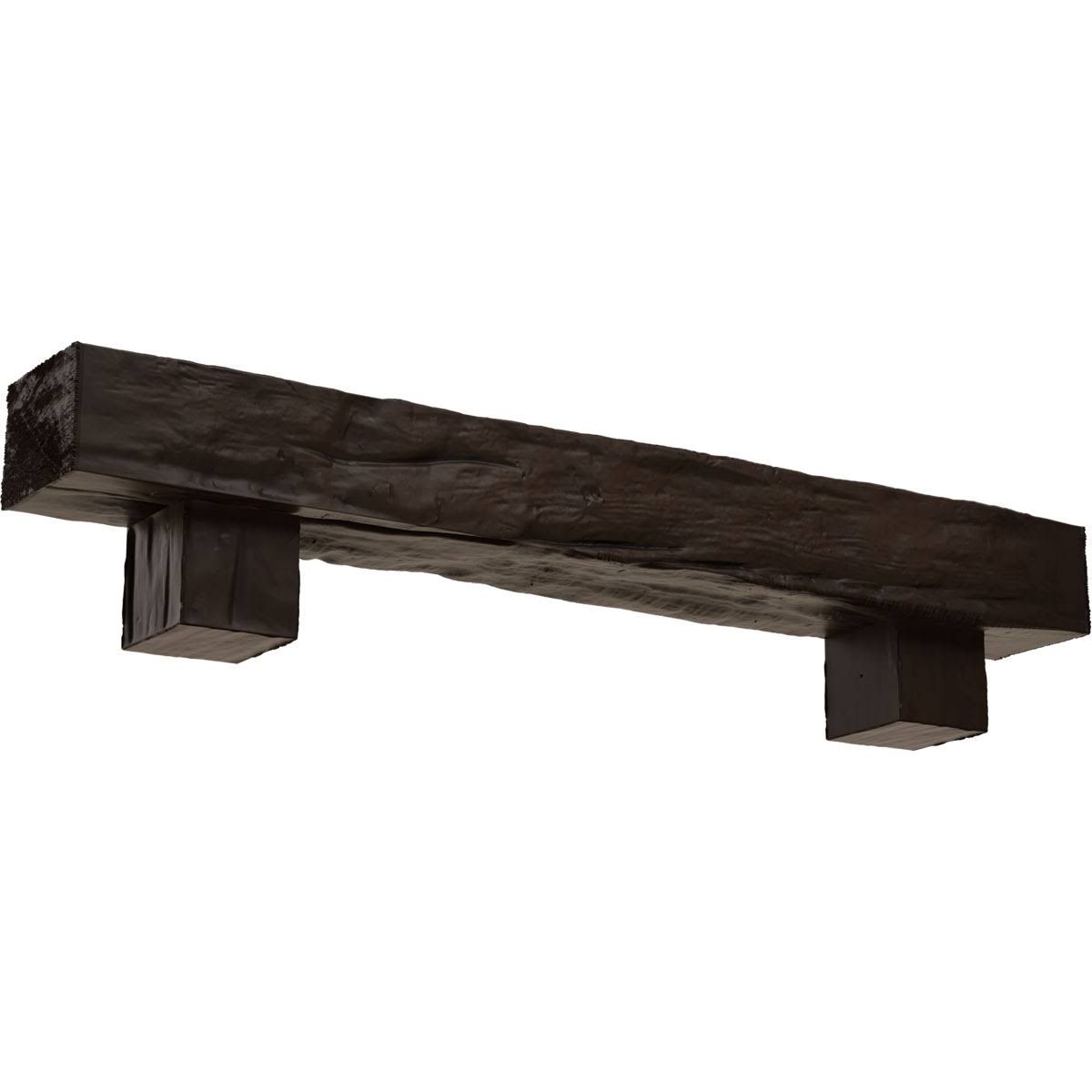 Natural Mahogany Faux Wood Fireplace Mantel Kit K712611