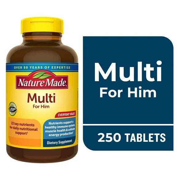 Multi Vitamins For Men Tablets 250 Count J74952