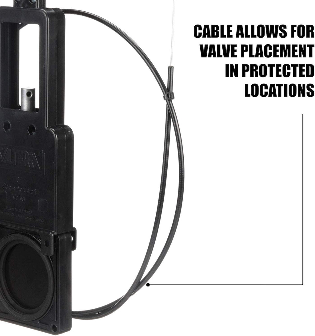 72 Flexible Cable Kit with 1-1/2 Valve, Black K13633