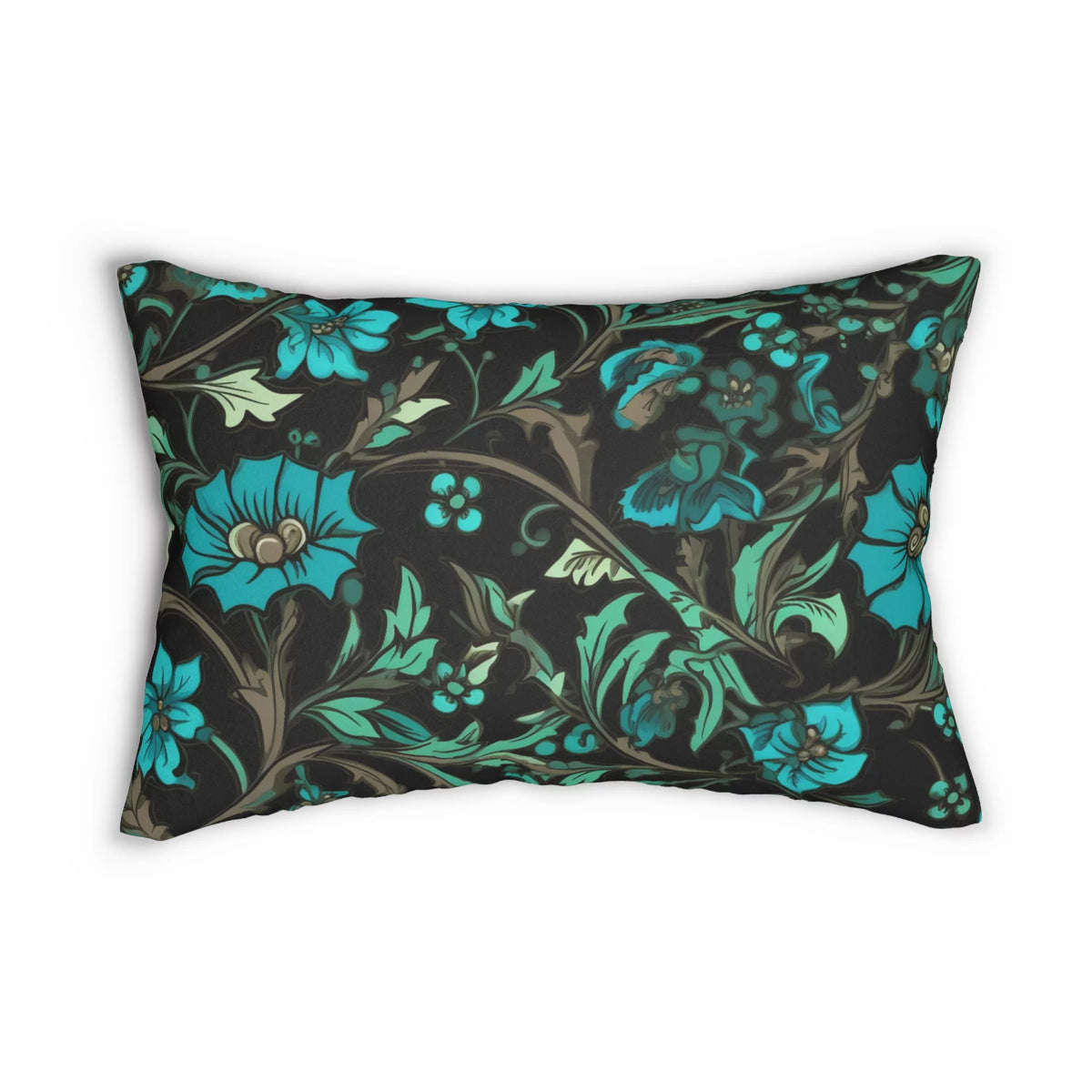 Lumbar Pillow with Jacobean Design Z81531