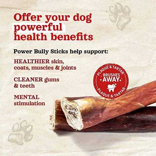 Power Bully Sticks Dog Treats M273736