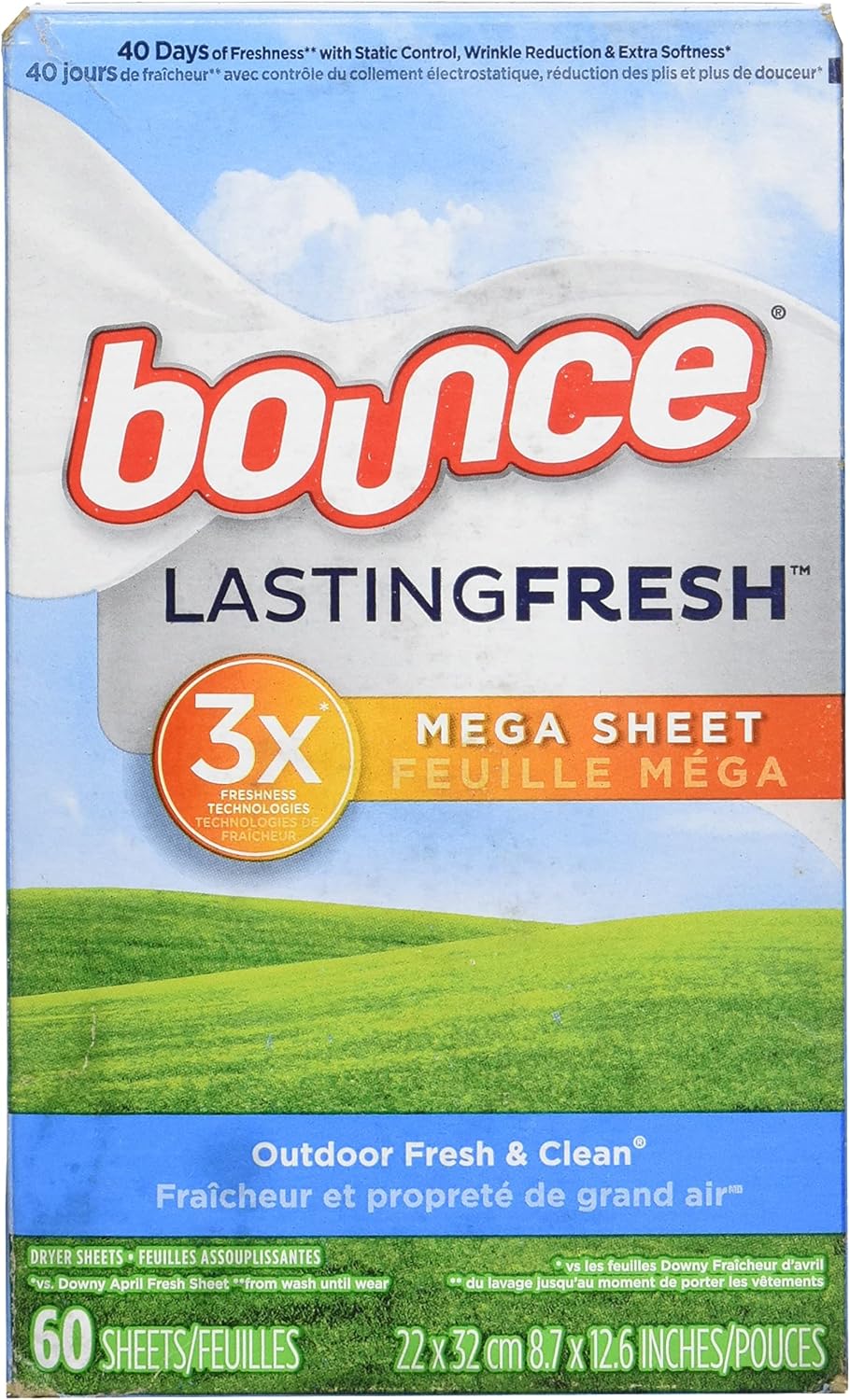 60 count Fabric Softener Dryer Sheets O809453