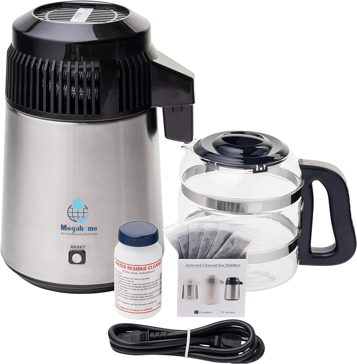 316 Stainless Steel Heavy Duty Distiller with Glass Collection I74345