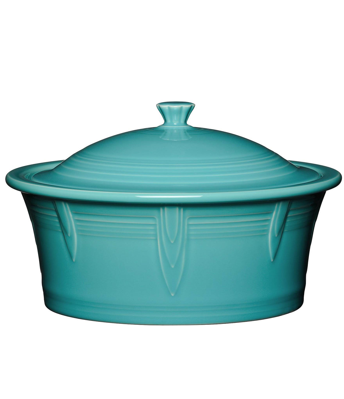 Turquoise Covered Casserole O53281