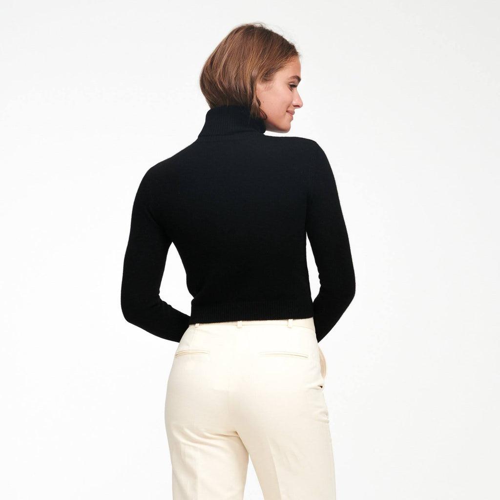 Cashmere Cropped Turtleneck X8571