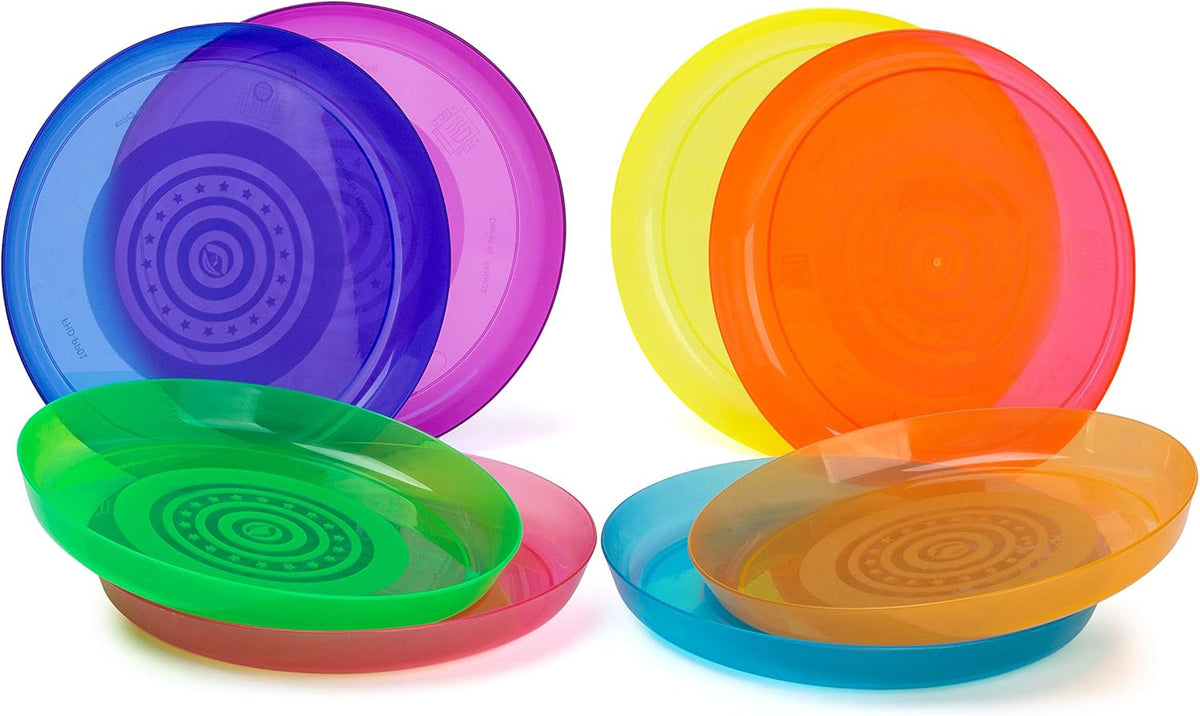 Rainbow Reusable Plastic Dinnerware Set for 8 L879