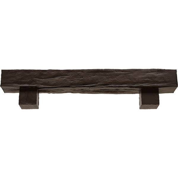 Natural Mahogany Faux Wood Fireplace Mantel Kit K712611