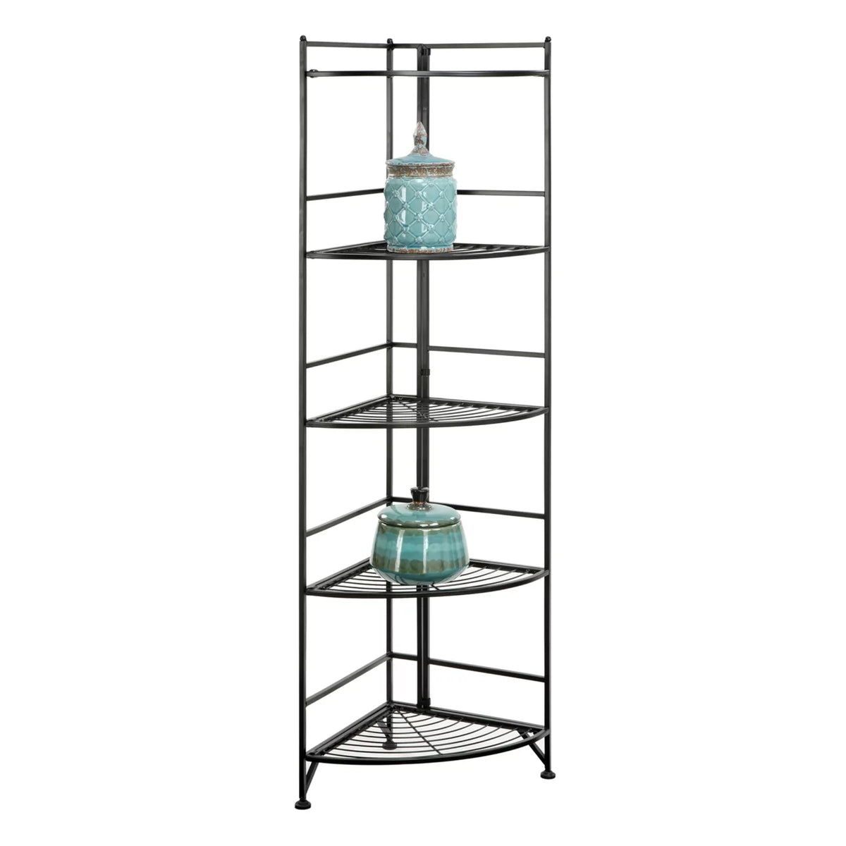 5 Tier Folding Metal Corner Shelf R984397