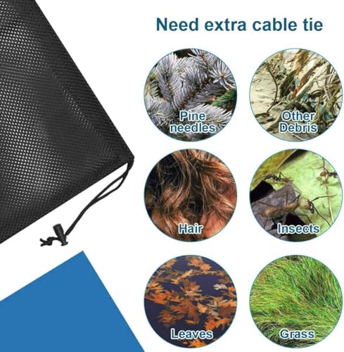 12.2"x 15.9" 2 Pack Drawstring Pond Pump Filter Bag N253700