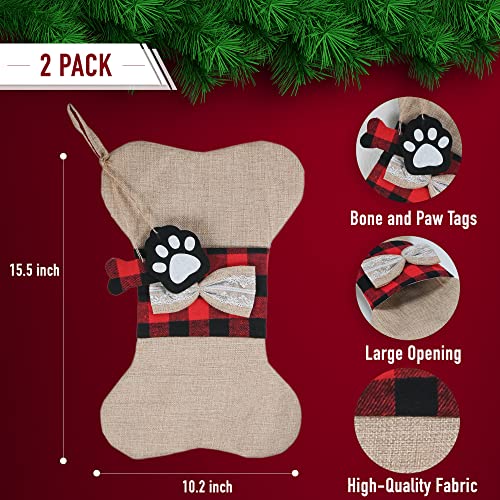 Plaid Pet Stocking Pack of 2 U215