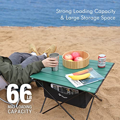 Ultralight Aluminum Folding Camping Side Table with Carry Bag O52954