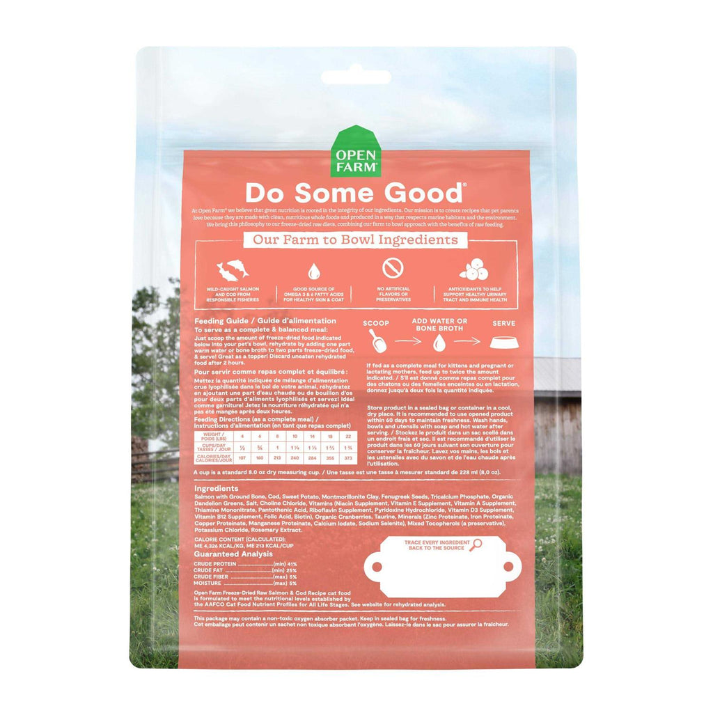 Wild-Caught Salmon & Cod Freeze Dried Raw Cat Food H425425