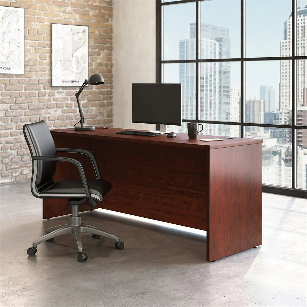 72" x 24" Engineered Wood Desk Shell W23832