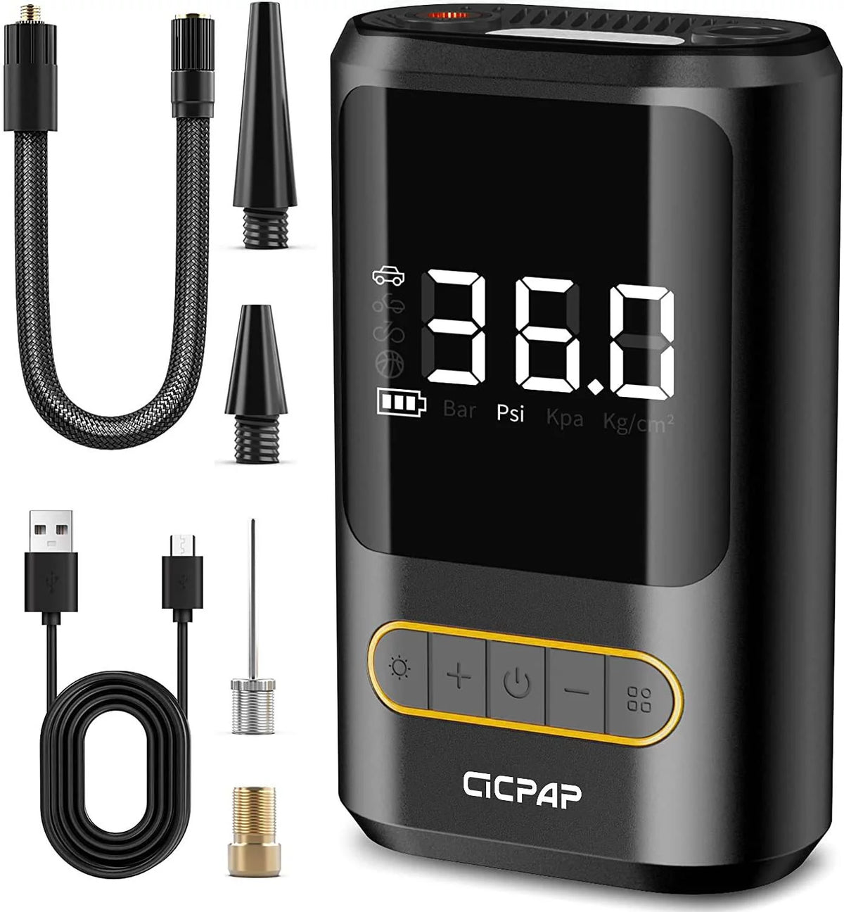 Portable Air Compressor 150PSI Cordless Tire Inflator with Digital Pressure Gauge Z588