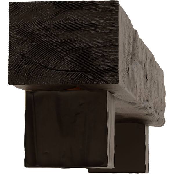Natural Mahogany Faux Wood Fireplace Mantel Kit K712611