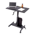 Adjustable Height Single Column Rolling Standing Desk H2749