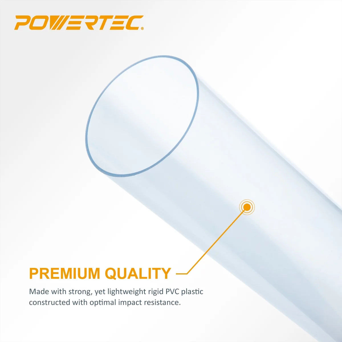 Clear PVC Dust Collection Pipe M792255