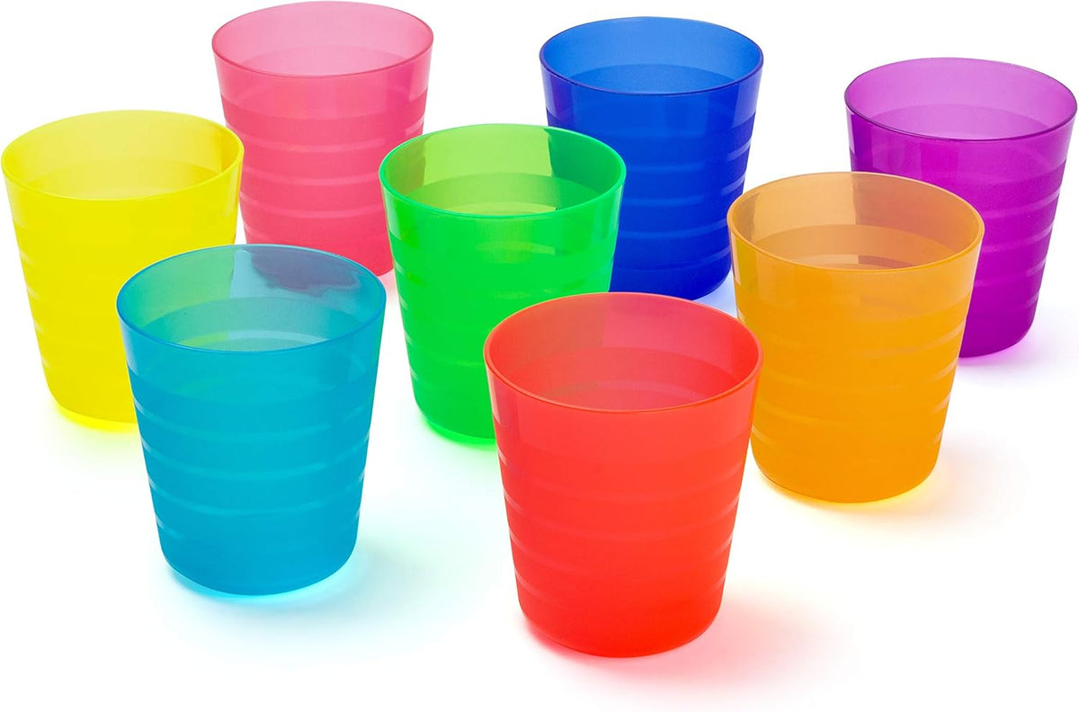 Rainbow Reusable Plastic Dinnerware Set for 8 L879