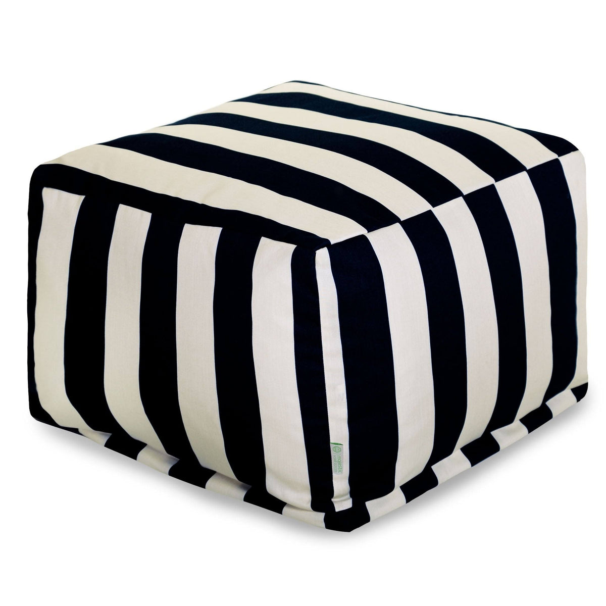 Gray Vertical Stripe Ottoman C51105