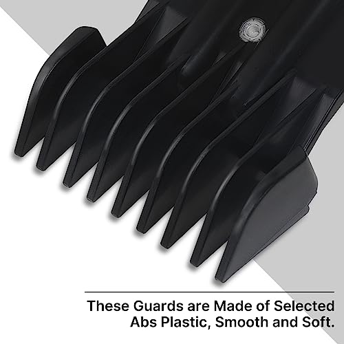 4 Pack Clipper Guards, 1/16", 1/8", 1/4", 3/8", Black E24886