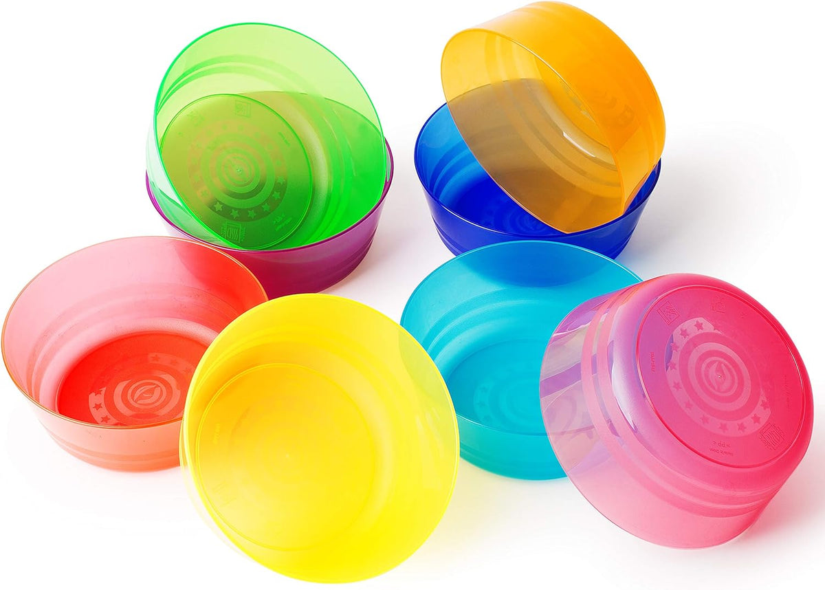Rainbow Reusable Plastic Dinnerware Set for 8 L879