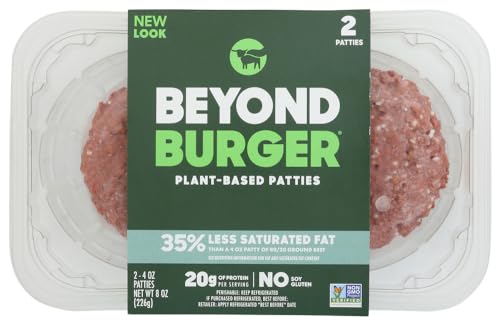 8 oz Plant-based Burger Patties (8 Pack, 16 Patties Total) D3000