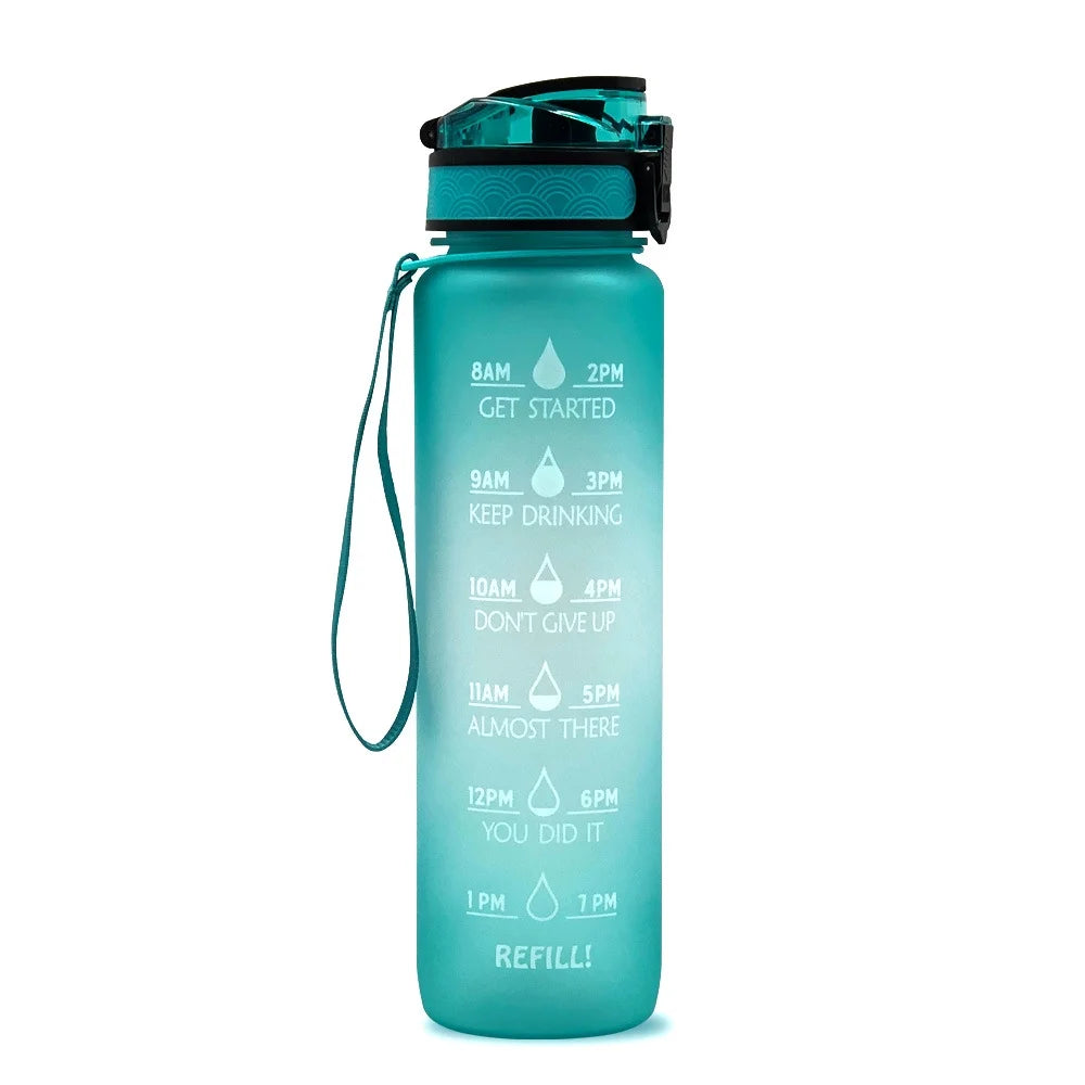 33 oz Water Bottle with Straw and Carrying Strap R542084