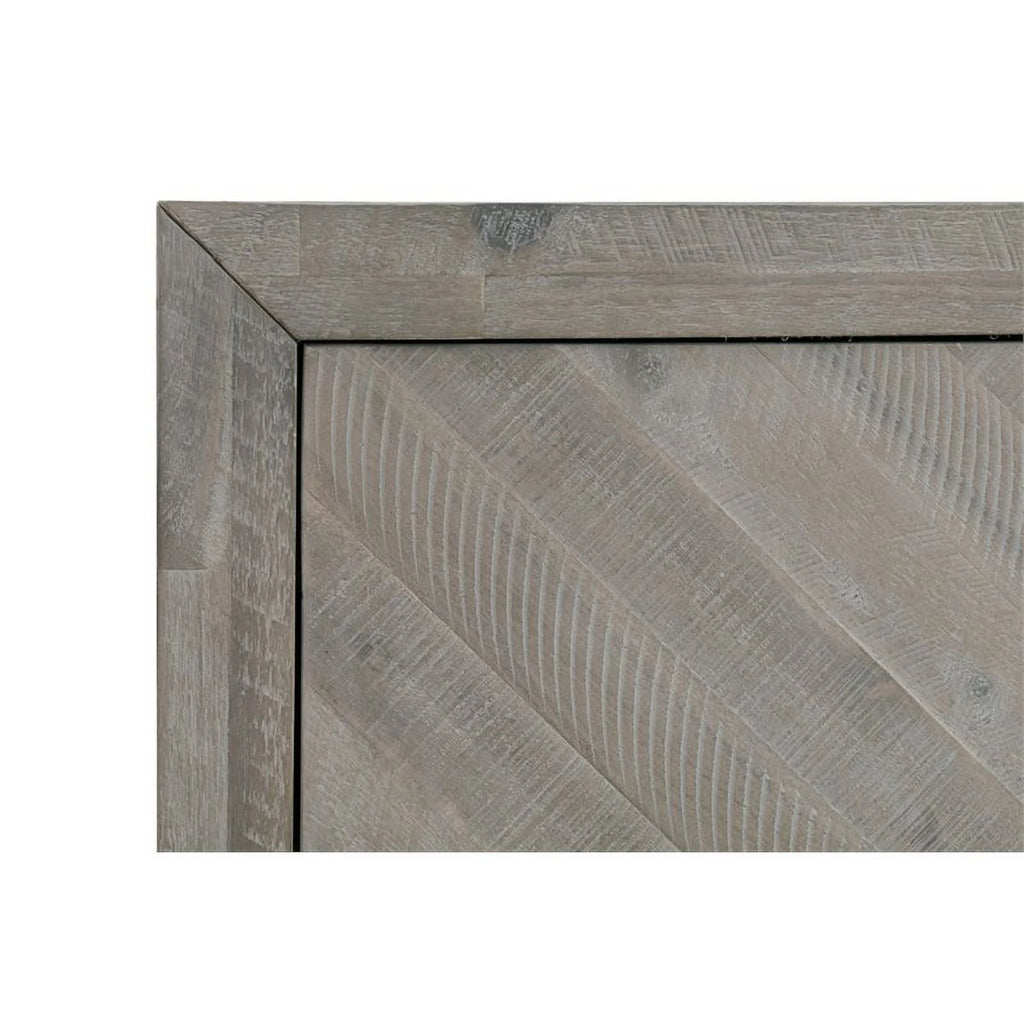 Gray Solid Wood TV Stand Z4295