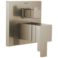 Brushed Nickel Thermostatic Valve with Integrated 3-Function Diverter Trim Y277657