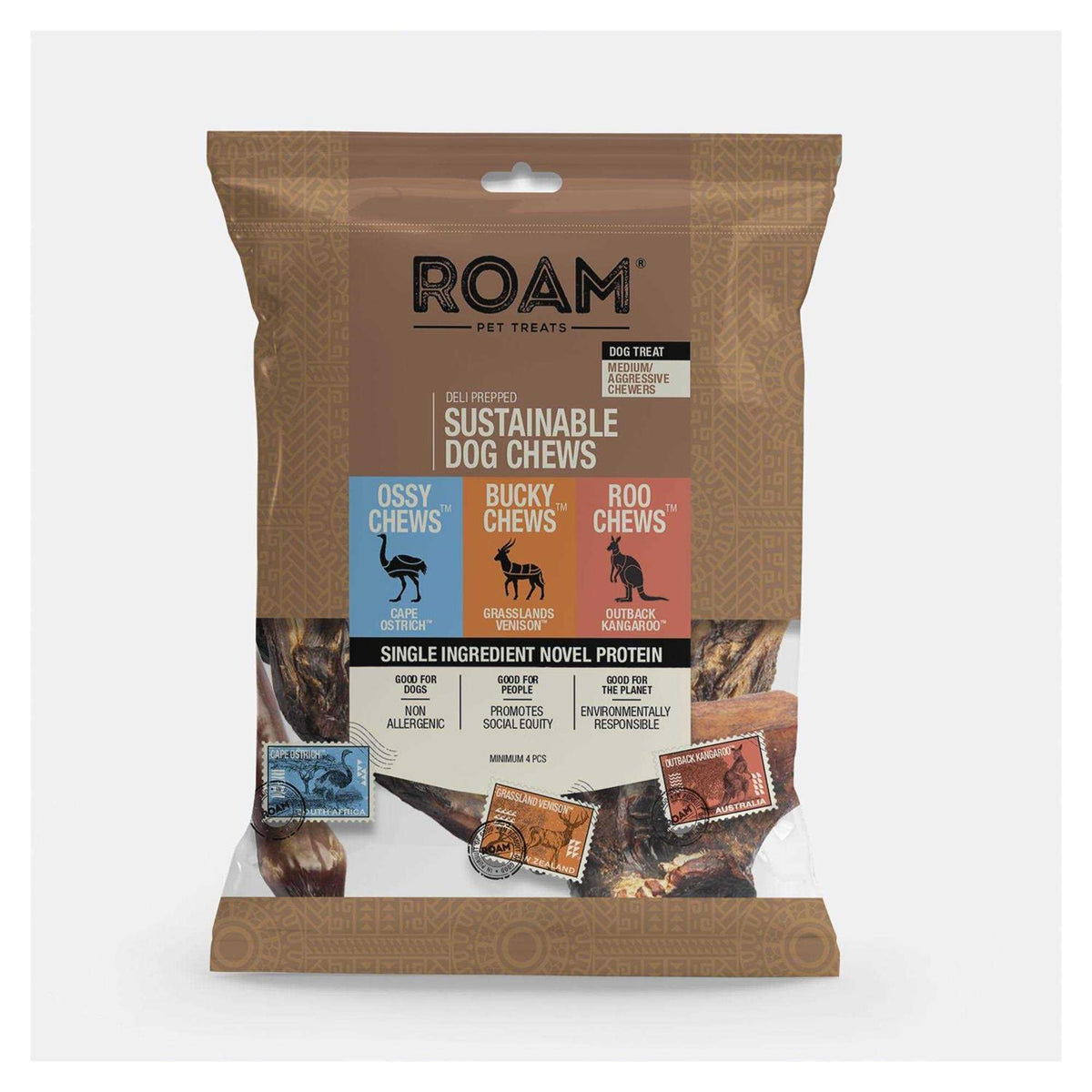 Exotic Variety Pack Adult Dog Treat Chews R405
