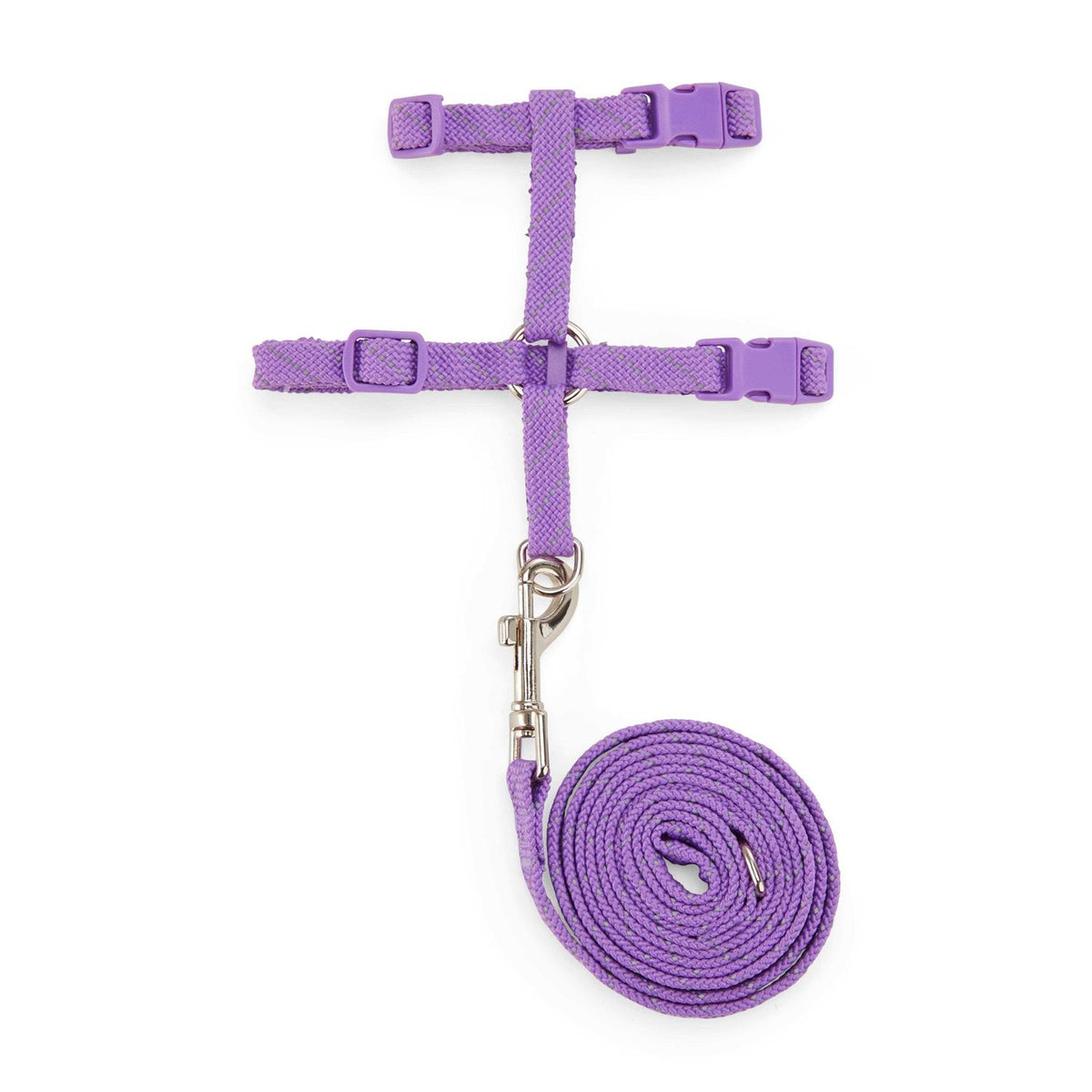 Reflective Purple Cat Harness Kit Set X95214
