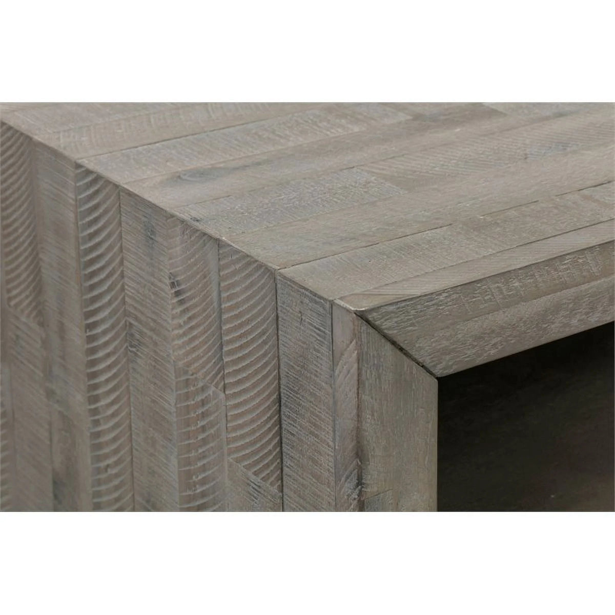 Gray Solid Wood TV Stand Z4295
