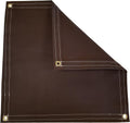 Brown Polyester Canvas Tarp 4 Ft. X 5 Ft. 14.5 Oz. B953
