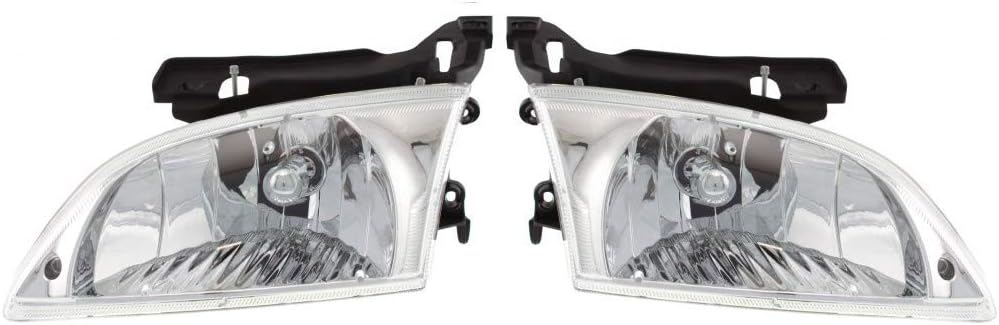 Headlight Assembly for 2000 2001 2002 Chevy Cavalier Pair P247