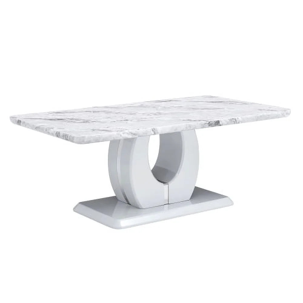 Gray MDF Rectangular Dining Table Y949248