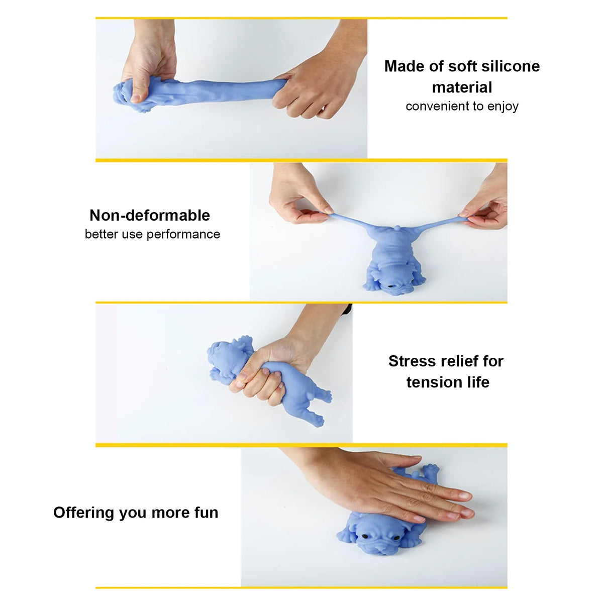 Squishy Stress Balls Toy Cute Dog Design Slow Rebound Z29078