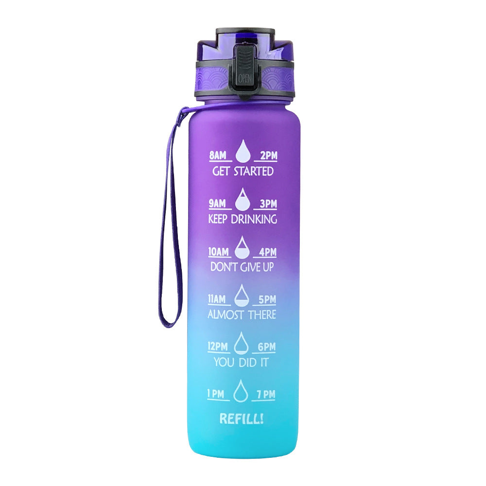 33 oz Water Bottle with Straw and Carrying Strap R542084