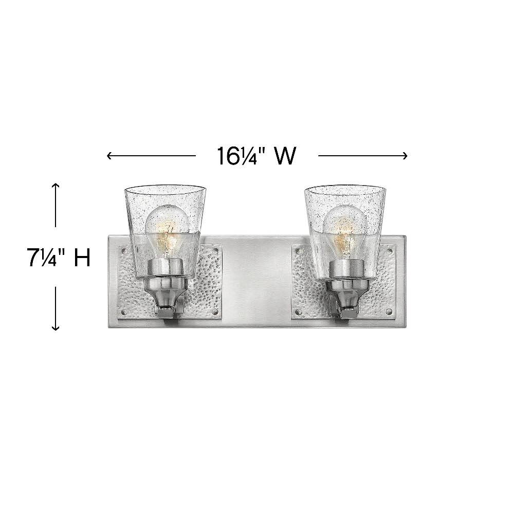 Brushed Nickel 2 Light Bath S87717
