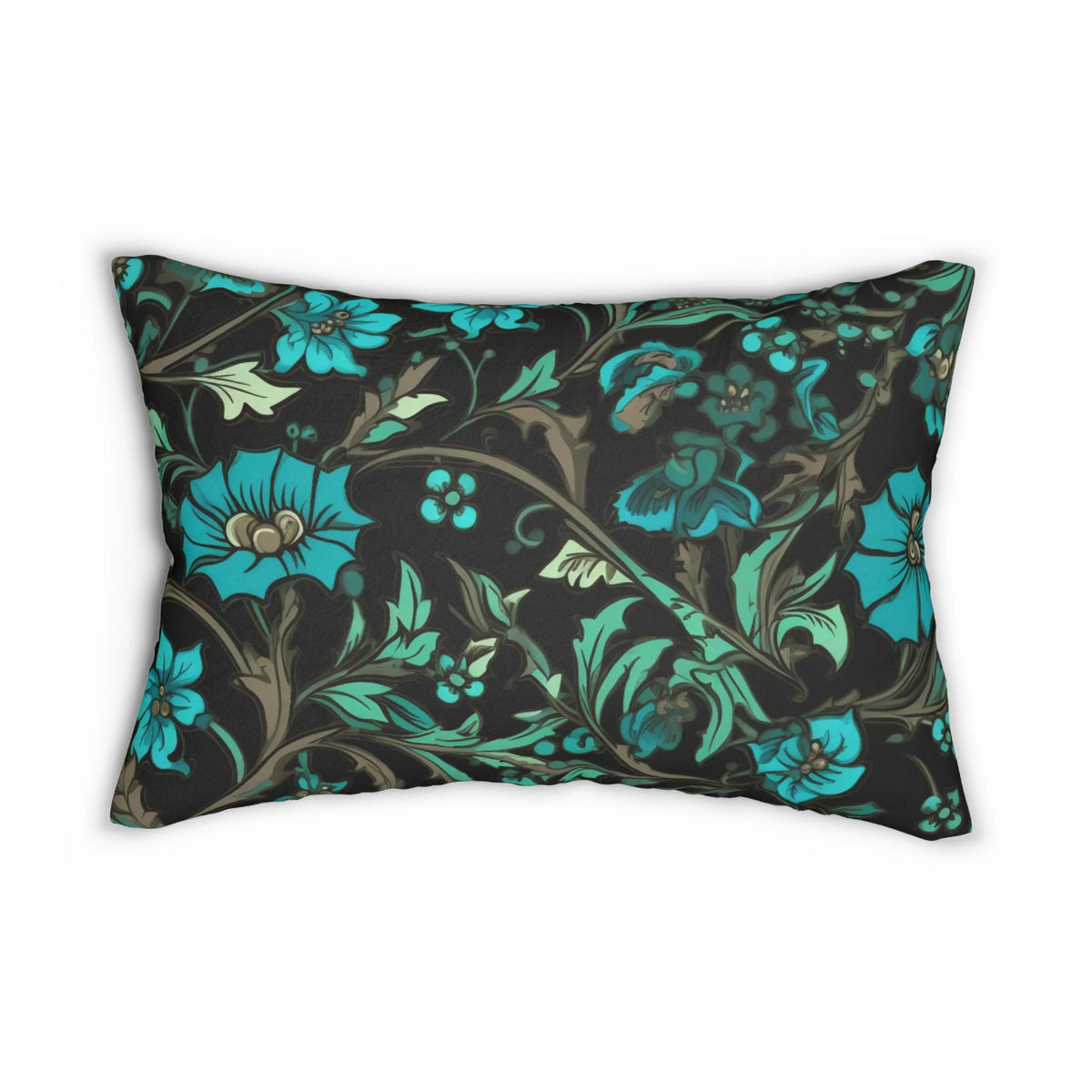 Lumbar Pillow with Jacobean Design Z81531