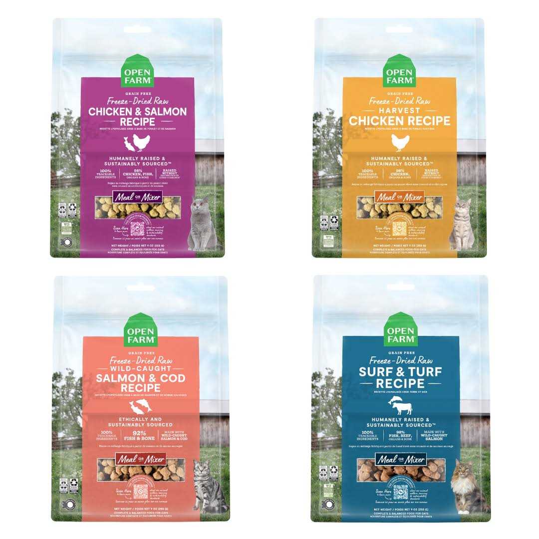 Wild-Caught Salmon & Cod Freeze Dried Raw Cat Food H425425