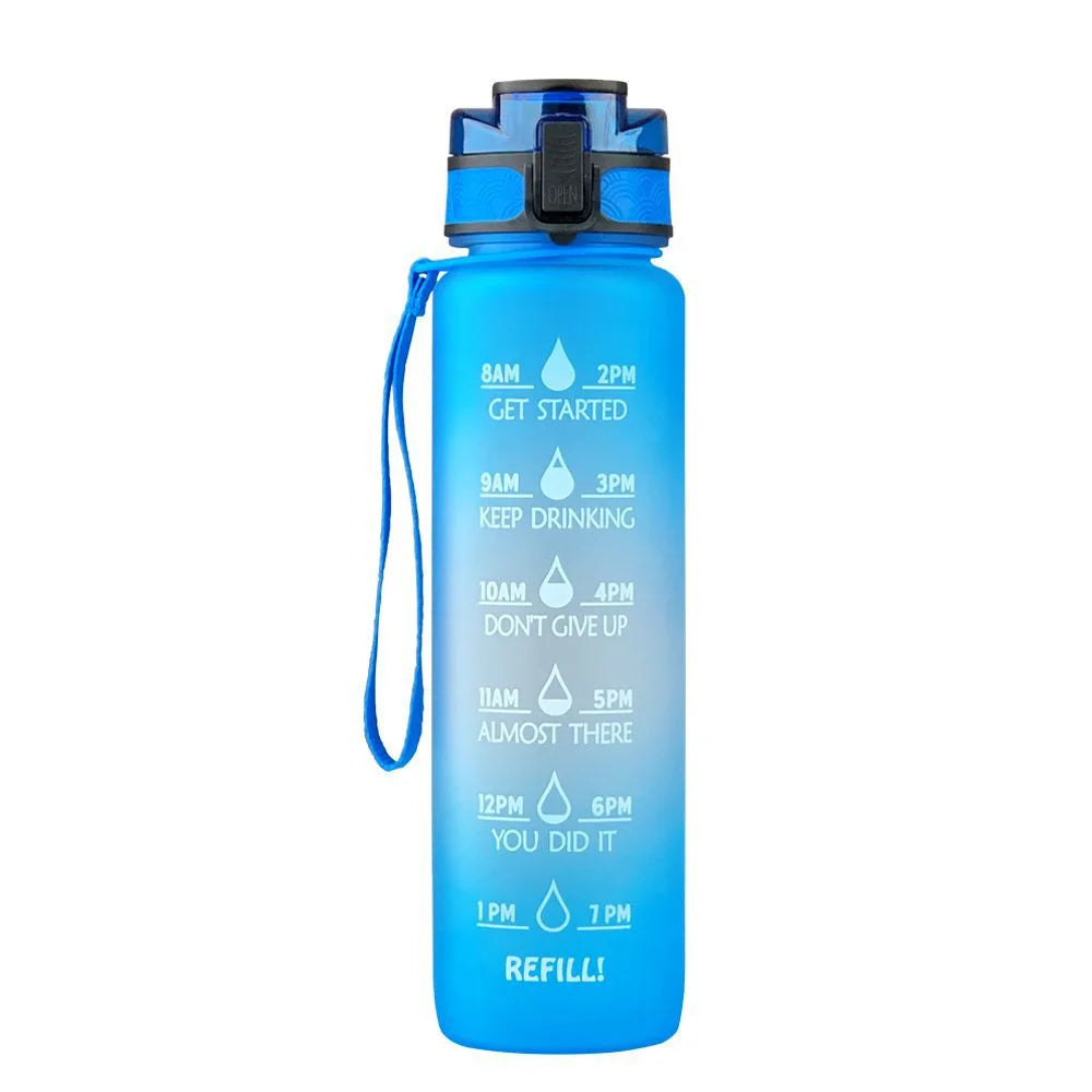 33 oz Water Bottle with Straw and Carrying Strap R542084